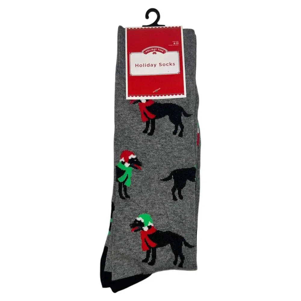 2x Holiday Time Men's Holiday Socks  Size 6-12